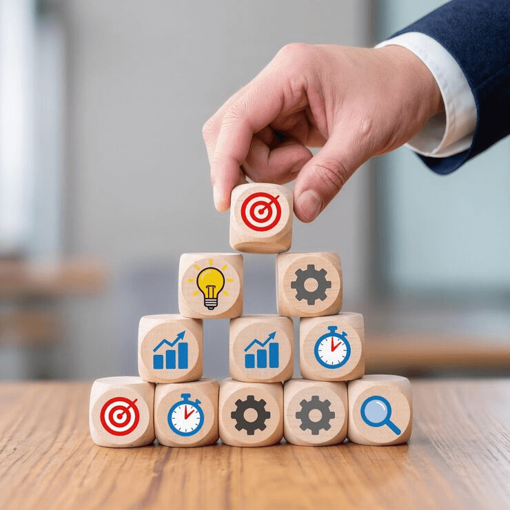 Building a plan block by block: goals, ideas, growth and review